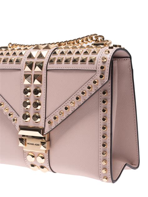 michael michael kors whitney large studded saffiano leather tote bag|Michael Kors sullivan large.